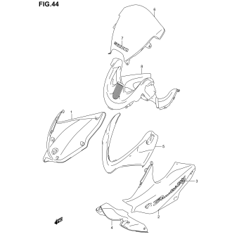COWLING BODY (GSF1200SK1)