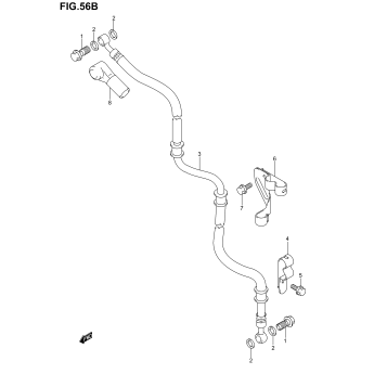 FRONT BRAKE HOSE (AN400SK5/SK6)