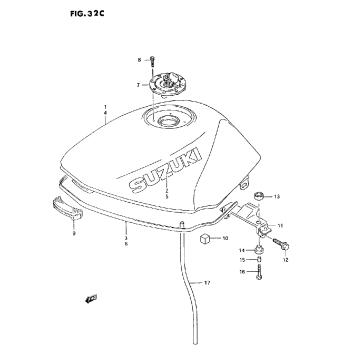 FUEL TANK (MODEL R/S/T)