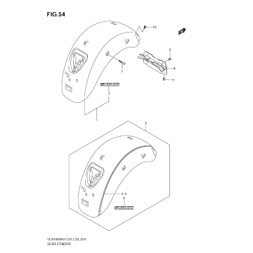 REAR FENDER (MODEL K8)
