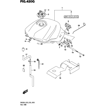 FUEL TANK (SV650AL9 E33) (FOR YVB,QEB)