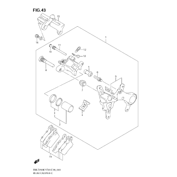 REAR CALIPER (MODEL K7)