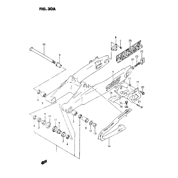REAR SWINGING ARM (MODEL P/R/S)