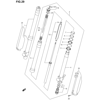 FRONT FORK DAMPER (MODEL K2/K3/K4)