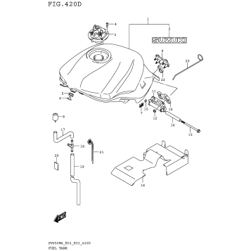 FUEL TANK (SV650AM4 E33)