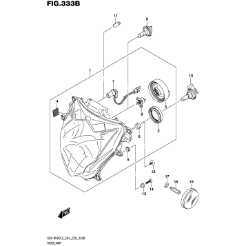 HEADLAMP (GSX-R600L5 E28)