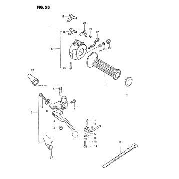 LEFT HANDLE SWITCH (MODEL X)