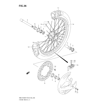 FRONT WHEEL (MODEL K7)