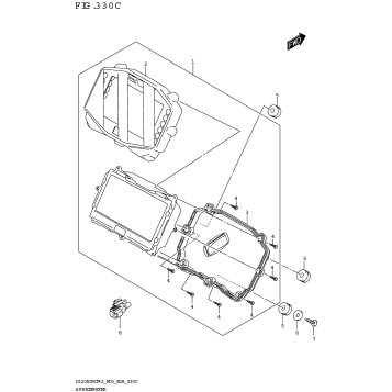SPEEDOMETER (DL1050RC:E28)