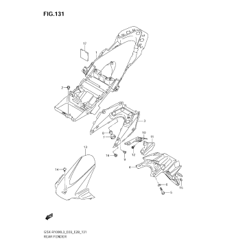 REAR FENDER (GSX-R1000L3 E28)