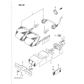 TAIL LAMP - LICENSE LAMP