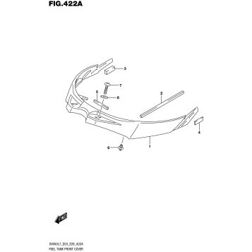 FUEL TANK FRONT COVER