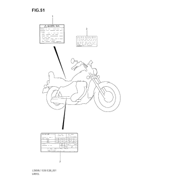 WARNING LABEL (LS650L1 E33)
