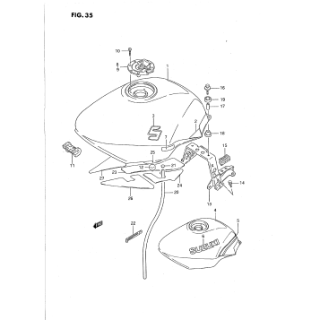FUEL TANK (MODEL K/L)