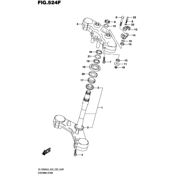 STEERING STEM (DL1000XAL8 E33)