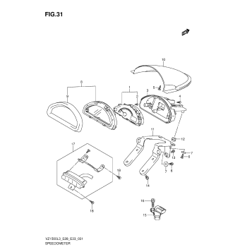 SPEEDOMETER (VZ1500L3 E28)