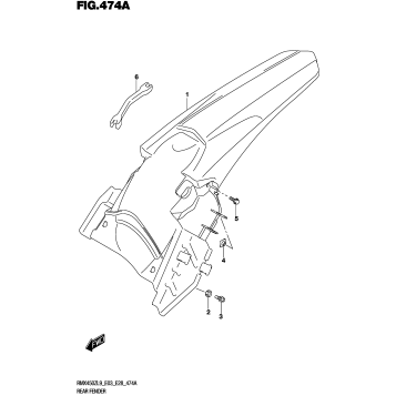 REAR FENDER (RMX450ZL9 E03)