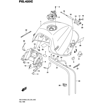 FUEL TANK (GSX-S1000AL8 E28)
