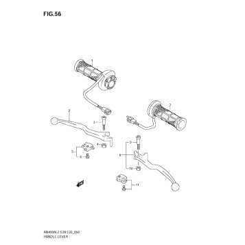 HANDLE LEVER (AN400ZA L2 E28)