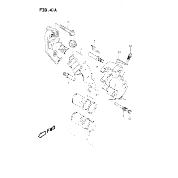 FRONT CALIPER (MODEL W/X)