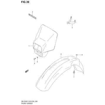 FRONT FENDER (MODEL Y/K1)