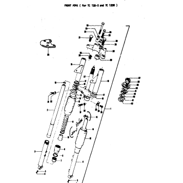 FRONT FORK ( FOR TC 120-1 AND TC 120R )