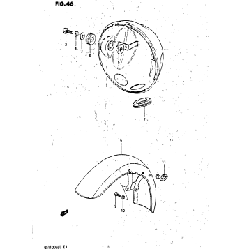 HEADLAMP HOUSING-FRONT FENDER