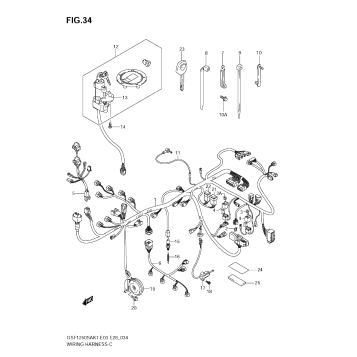 WIRING HARNESS (GSF1250SAK7/SAK8/SAK9)