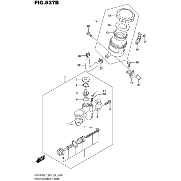 FRONT MASTER CYLINDER (GSX-R600L7 E28)