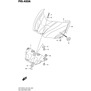 FUEL TANK FRONT COVER