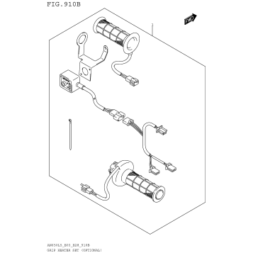GRIP HEATER SET (OPTIONAL) (AN650L5 E33)