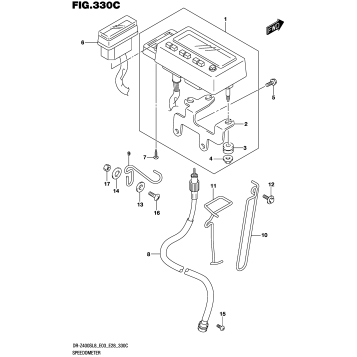 SPEEDOMETER (DR-Z400SL8 E33)