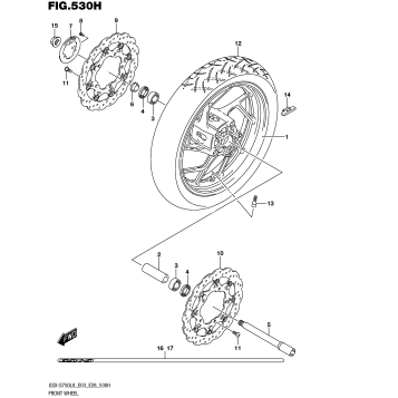 FRONT WHEEL (GSX-S750AZL8 E33)