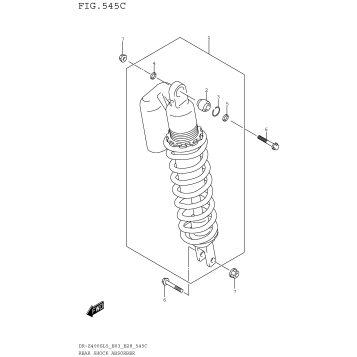 REAR SHOCK ABSORBER (DR-Z400SL5 E33)