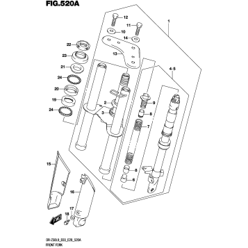 FRONT FORK (DR-Z50L9 E03)