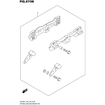 OPTIONAL (SIDE CASE BRACKET SET)