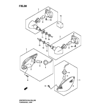 TURN SIGNAL LAMP (MODEL K4/K5)