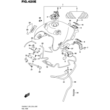 FUEL TANK (DL650AL7 E33) (FOR YU1)