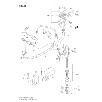 REAR MASTER CYLINDER (SV650AK8/SAK8)