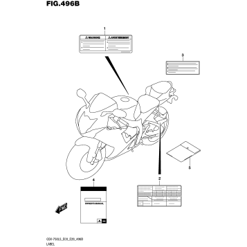 LABEL (GSX-R750L5 E28)