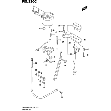 SPEEDOMETER (DR650SEL9 E33)