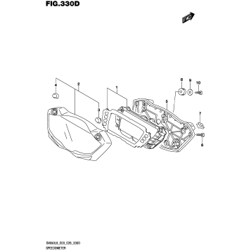 SPEEDOMETER (SV650AL8 E33)