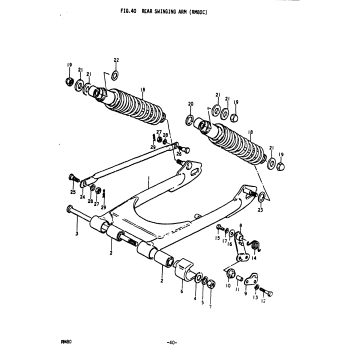 REAR SWINGING ARM (RM80C)