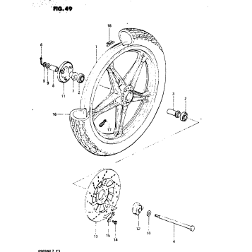 FRONT WHEEL (MODEL Z)