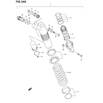 REAR SHOCK ABSORBER (MODEL K4)