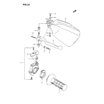 RIGHT KNUCKLE COVER (K/L/M)