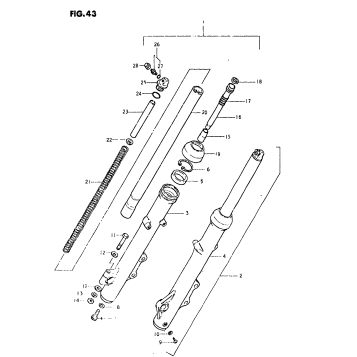 FRONT FORK (MODEL T)