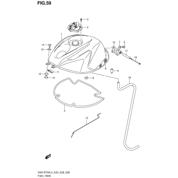 FUEL TANK (GSX-R750L4 E33)