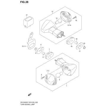 TURN SIGNAL LAMP (MODEL Y/K1)