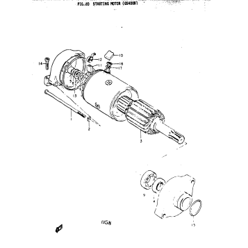 STARTING MOTOR (GS400B)